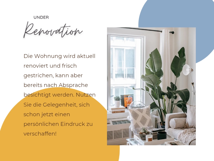Die Wohnung wird aktuell renoviert