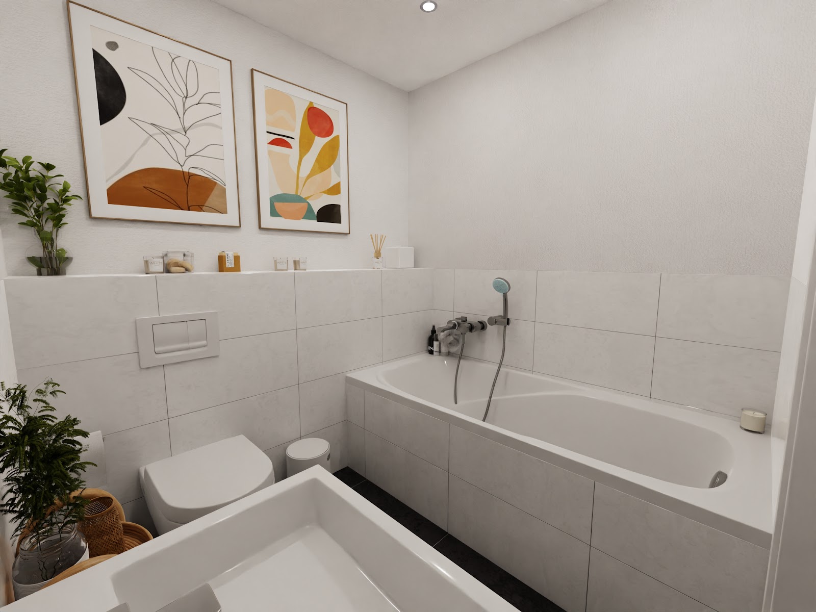 Einblick Badezimmer_Visualisierung